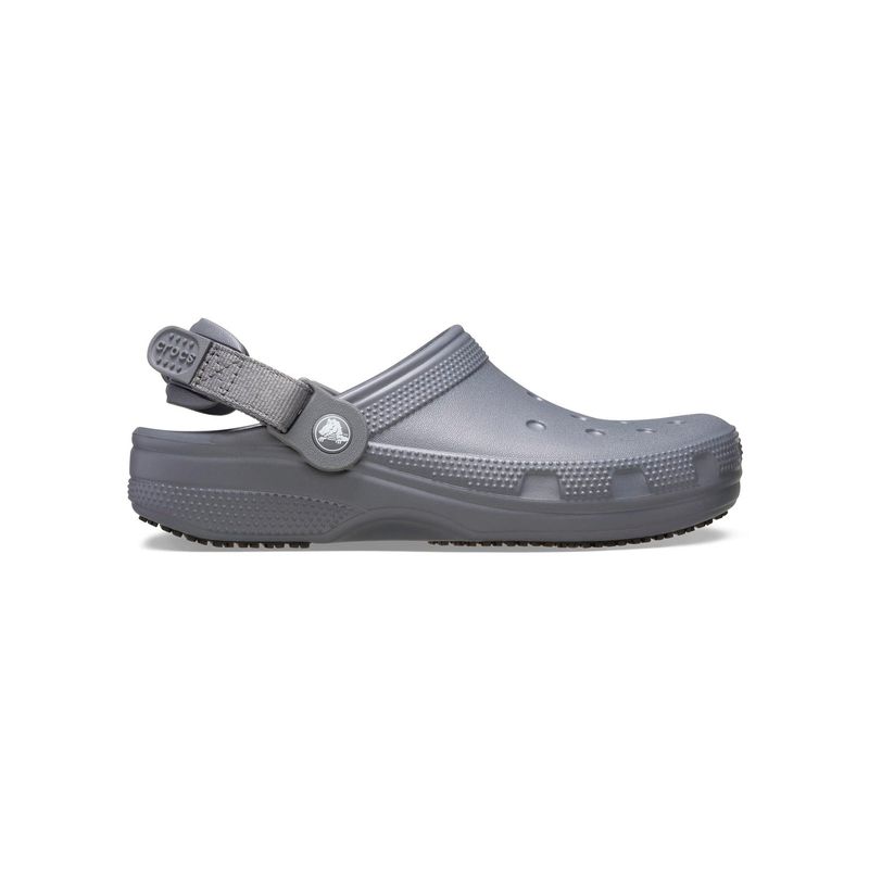 Zueco Unisex Work Clog Antideslizante Gris Crocs