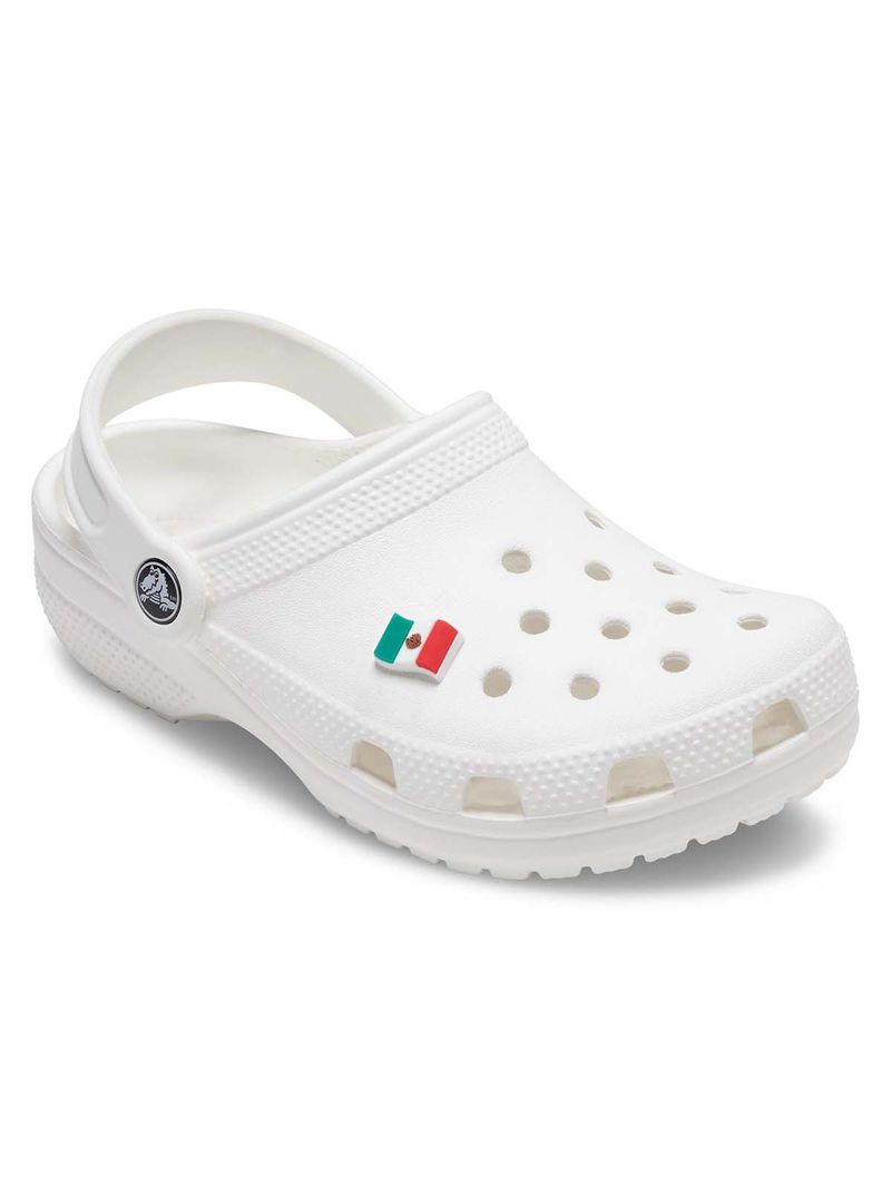 Jibbitz-Bandera-De-Mexico-Blanco-Crocs