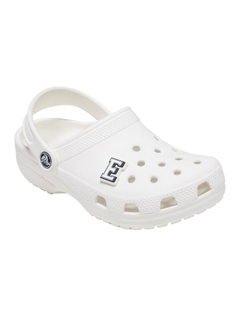 Jibbitz-Letra-E-Blanco-Crocs