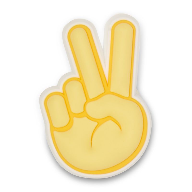 Jibbitz Signo De Paz Amarillo Crocs