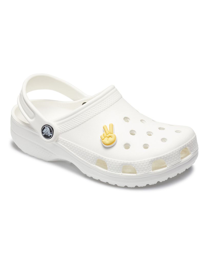 Jibbitz-Signo-De-Paz-Amarillo-Crocs