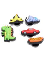 Jibbitz-Dinosaurios-y-Diversion-Pack-de-5-Multicolor-Crocs