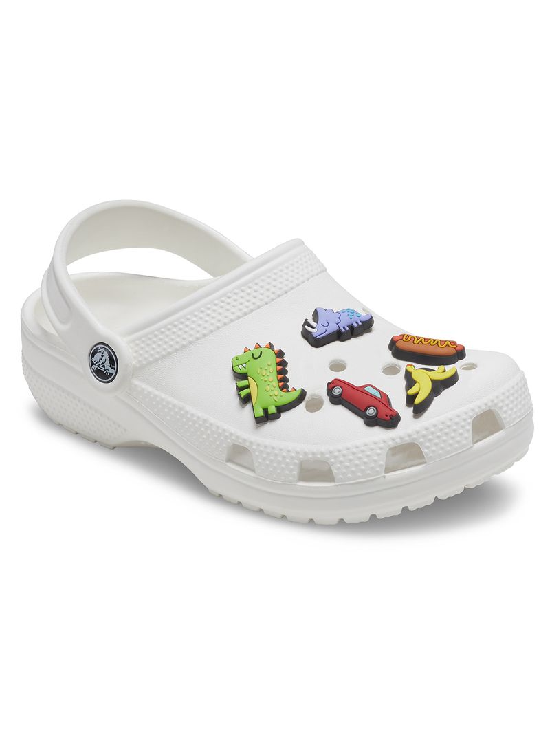 Jibbitz-Dinosaurios-y-Diversion-Pack-de-5-Multicolor-Crocs