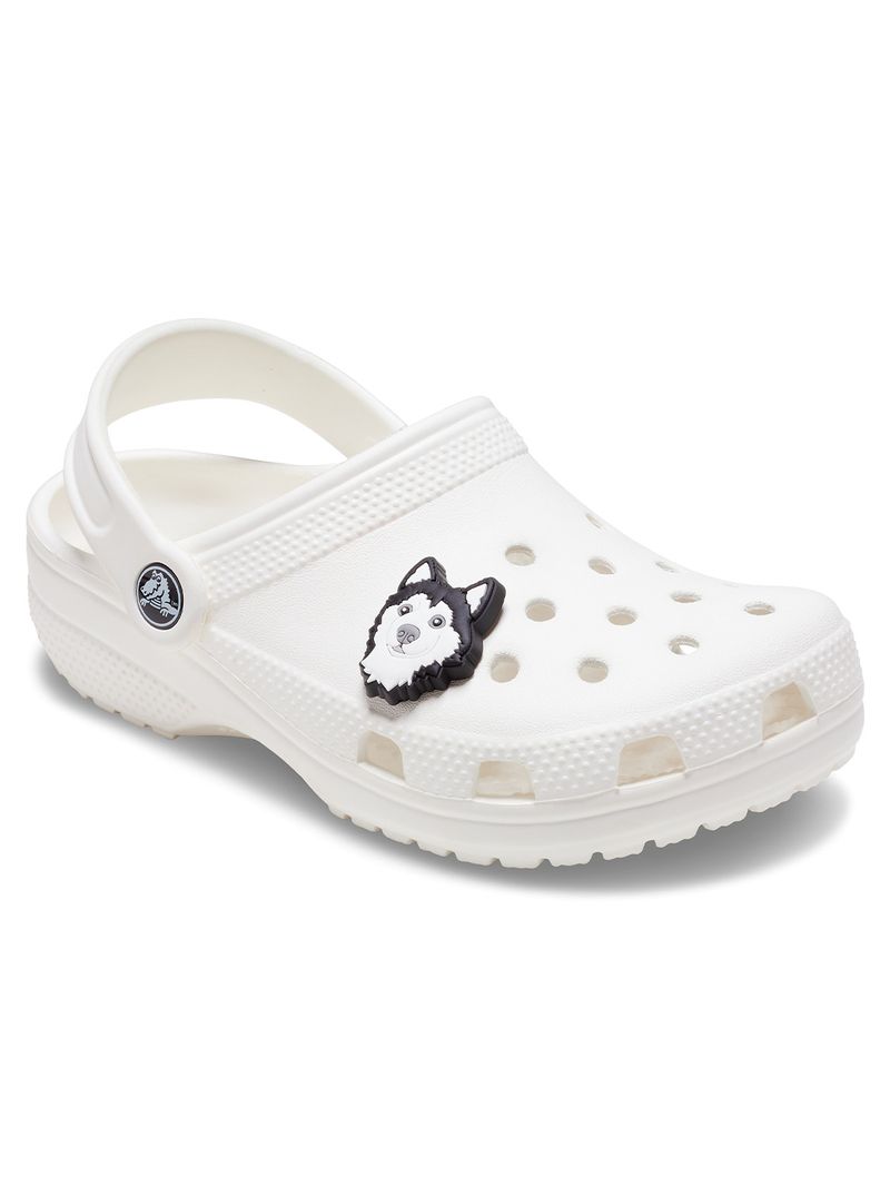 Jibbitz-Perro-Husky-Blanco-Crocs