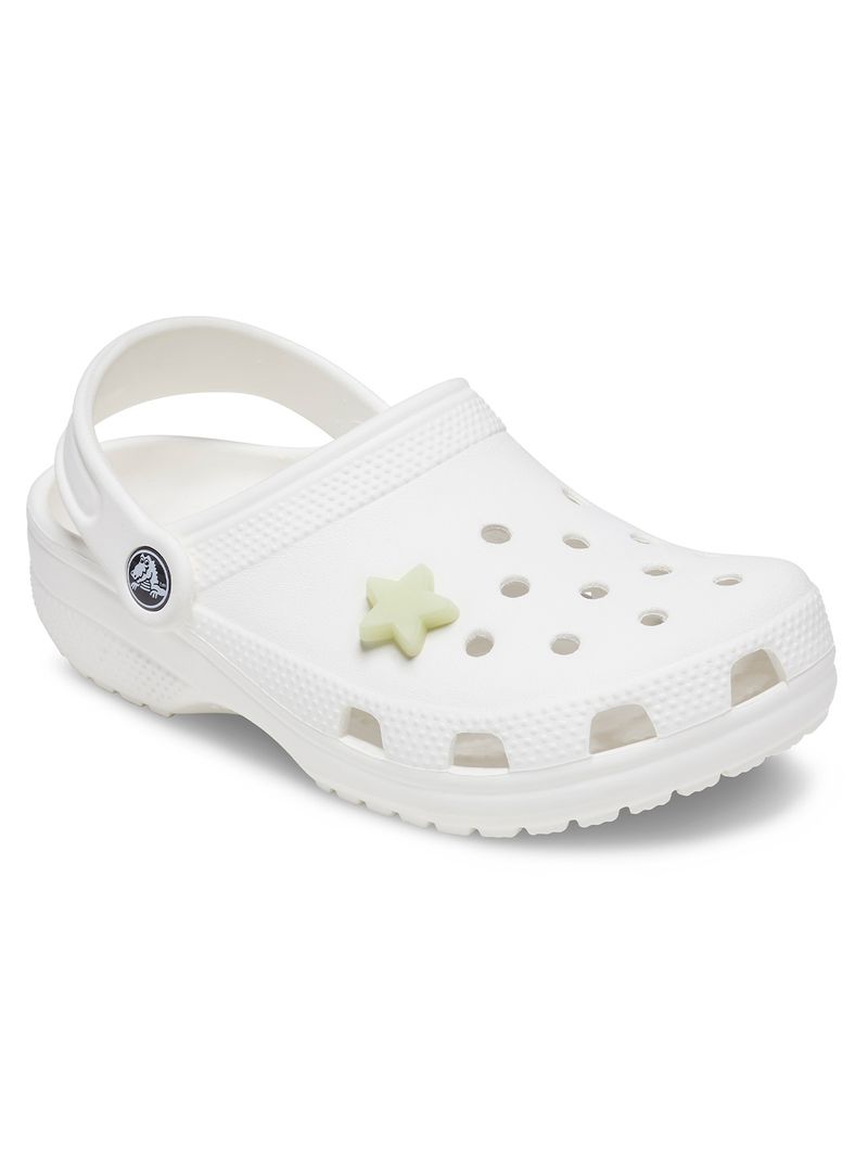 Jibbitz-Estrella-Luminosa-En-Oscuridad-Blanco-Crocs