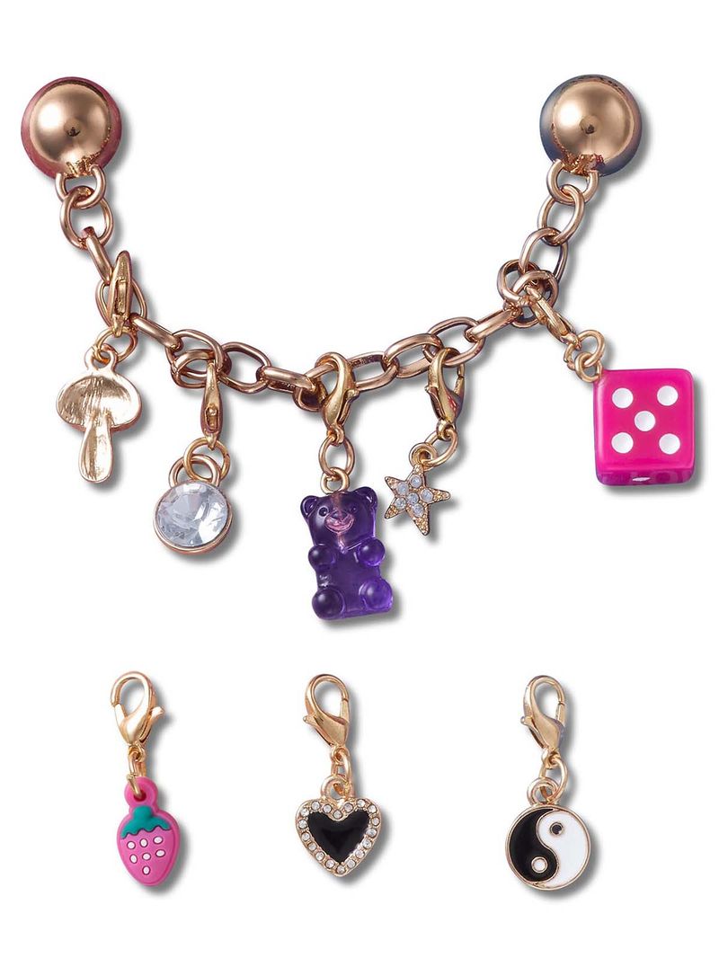 Jibbitz-Cadena-Dorada-con-Accesorios-Metalizada-Crocs