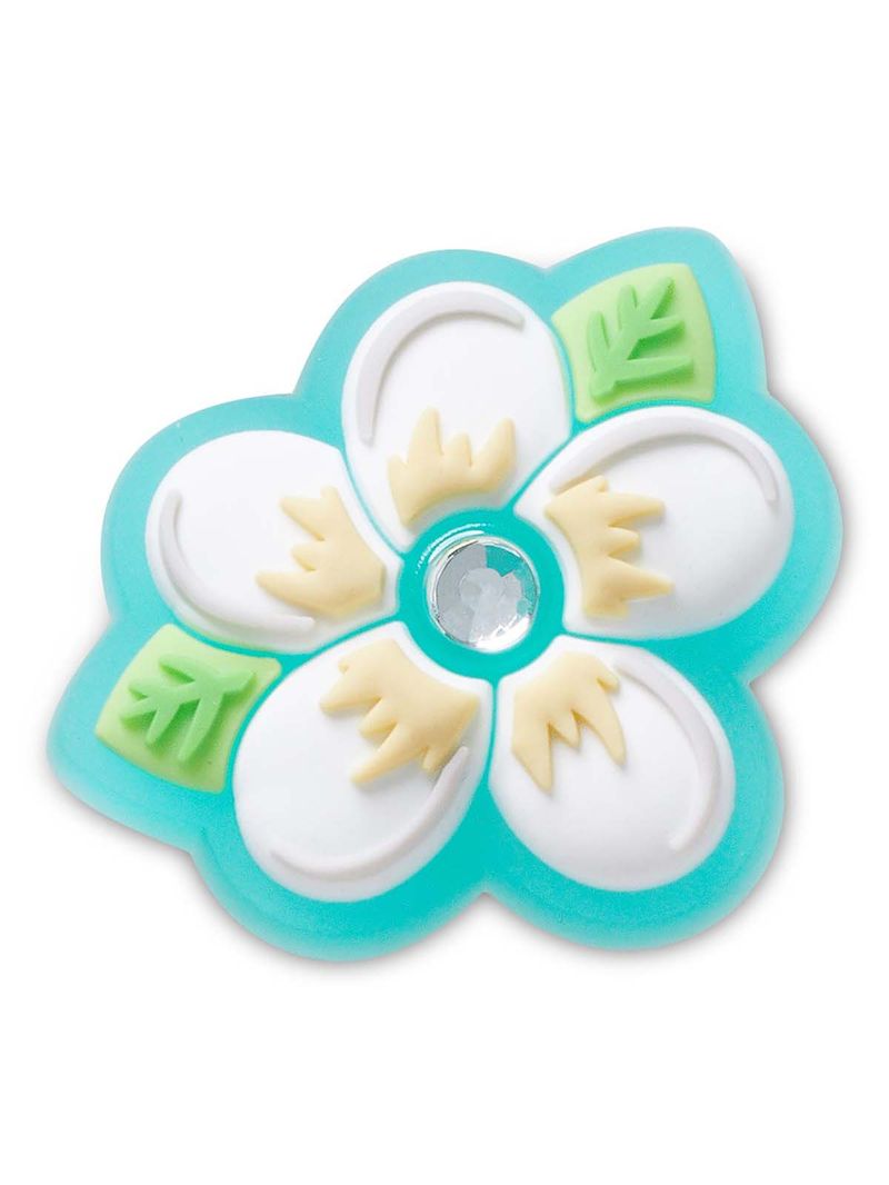 Jibbitz-Plumeria-Joya-Floral-Celeste-Crocs
