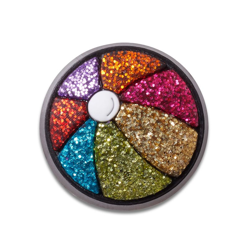 Jibbitz Pelota Colores Glitter Multicolor Crocs