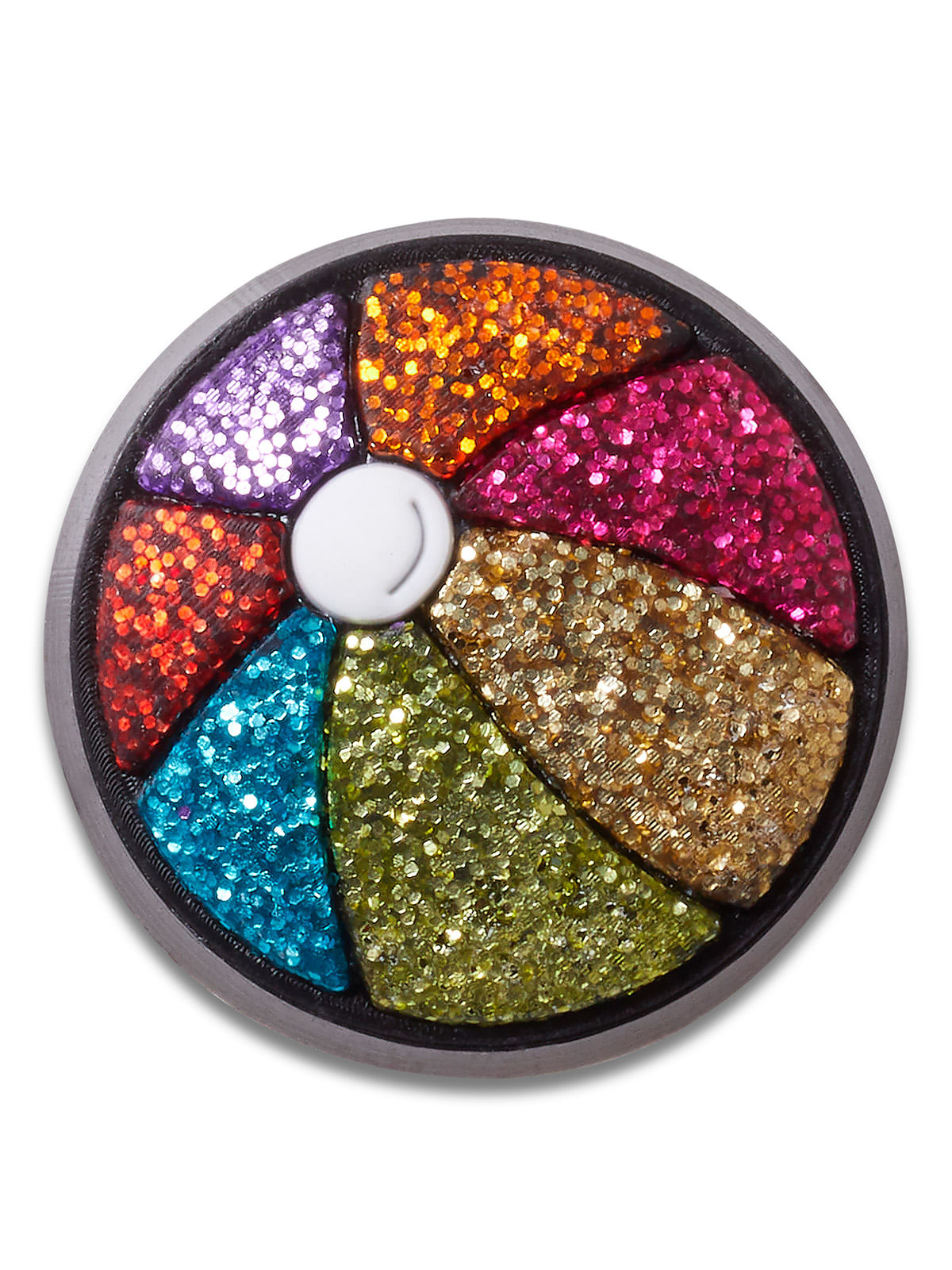 Jibbitz Pelota Colores Glitter Multicolor Crocs
