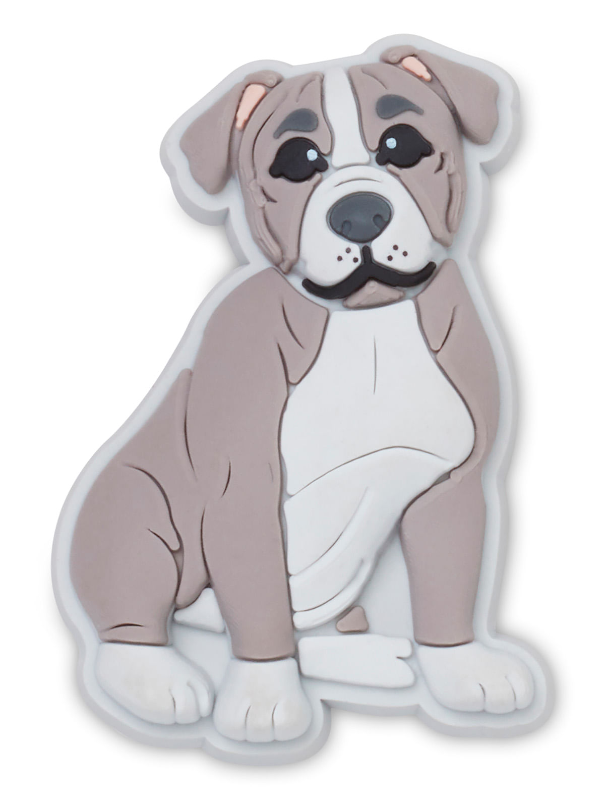 Jibbitz Perro Bulldog Gris Crocs