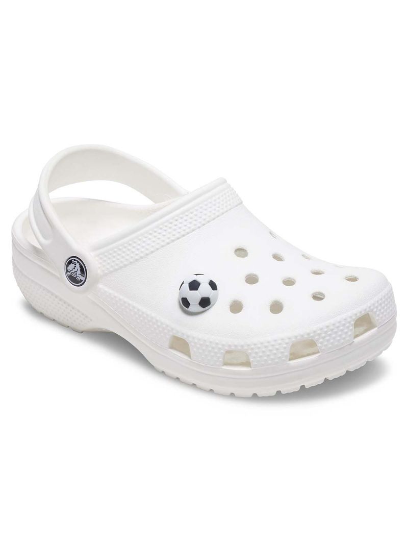 Jibbitz-Balon-De-Futbol-Blanco-Crocs