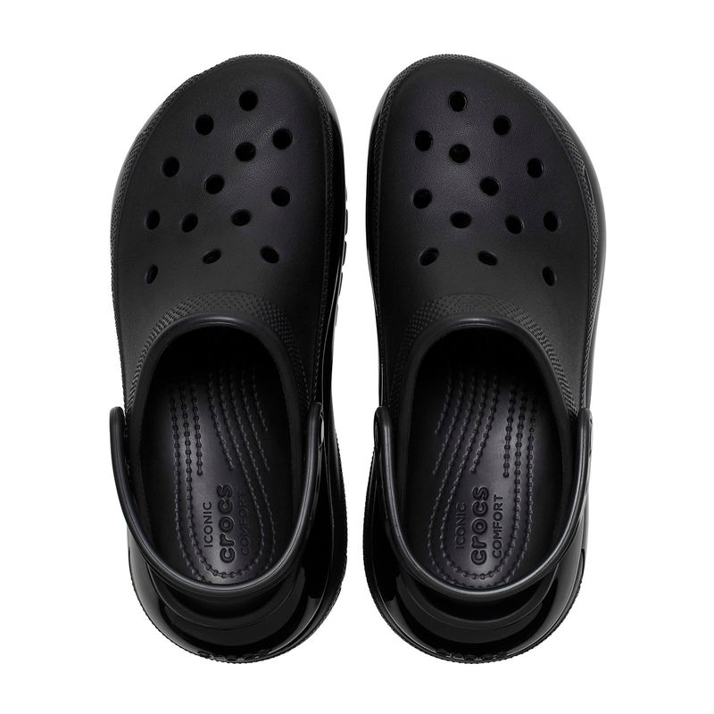 Zueco Mujer Mega Crush Negro Crocs