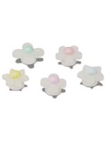 Jibbitz-Pack-de-5-Flores-Iridiscentes-Blanco-Crocs