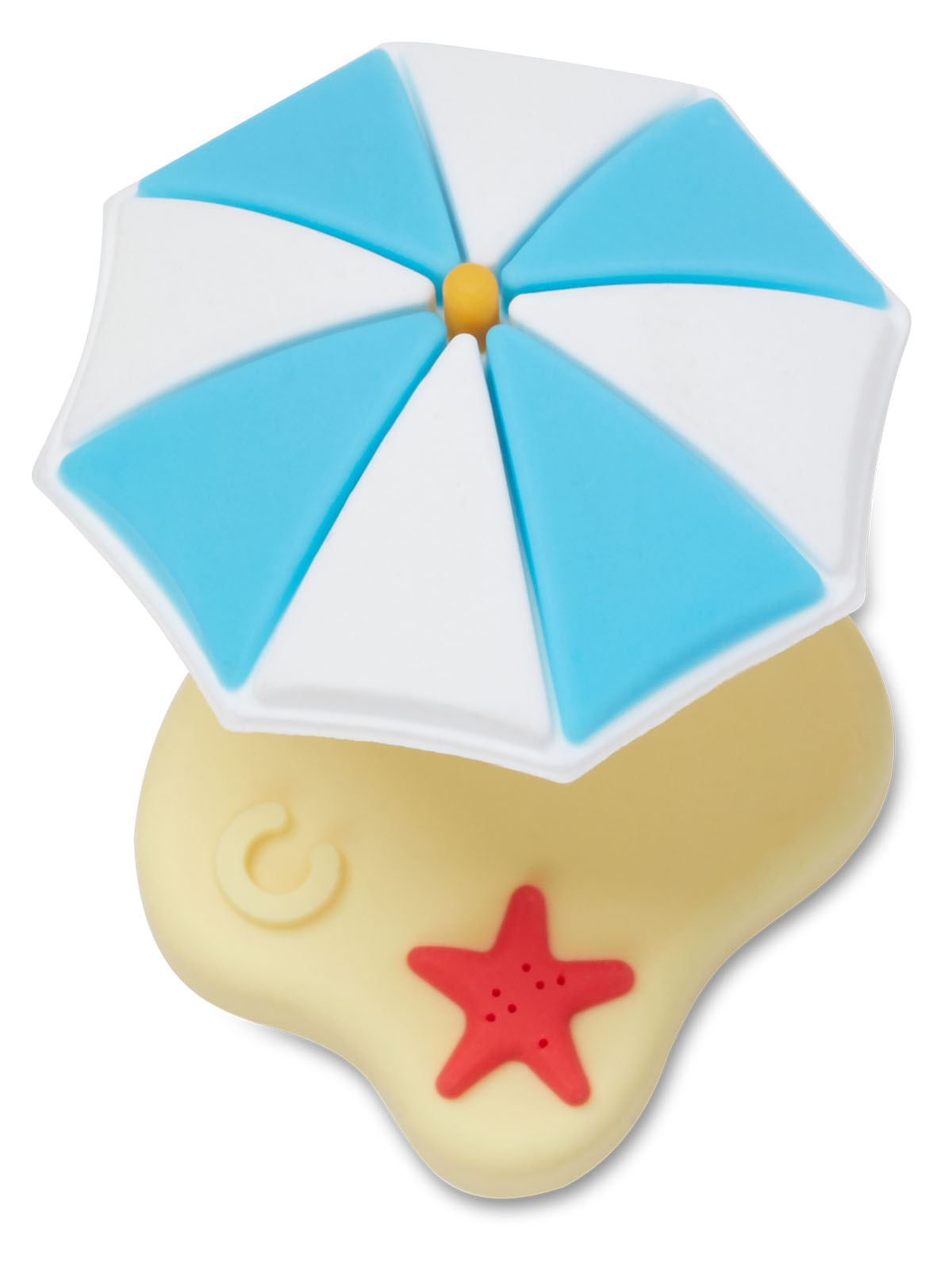 Jibbitz Sombrilla de playa modelo 3d Celeste Crocs