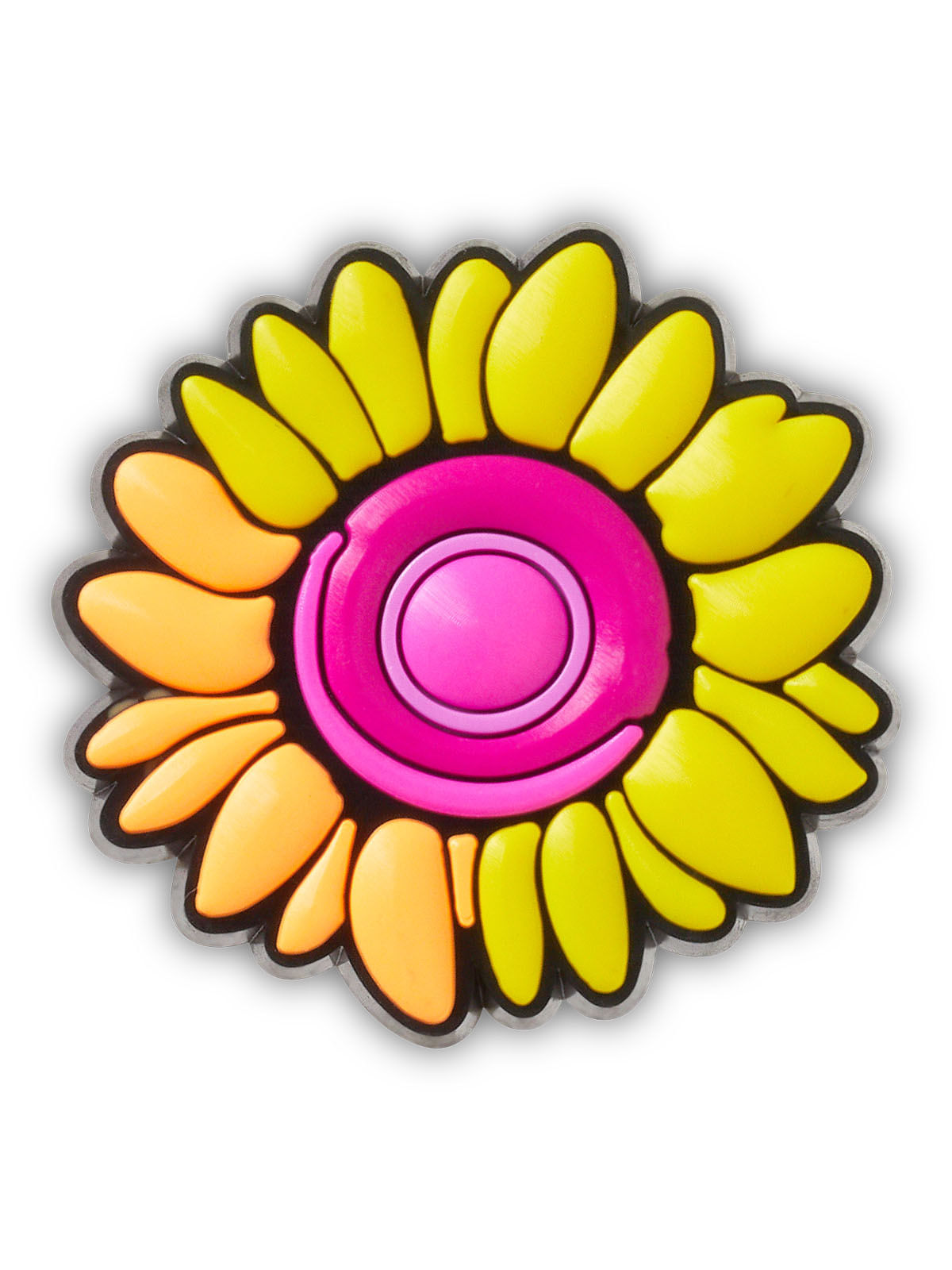 Jibbitz Girasol naranja Blanco Crocs