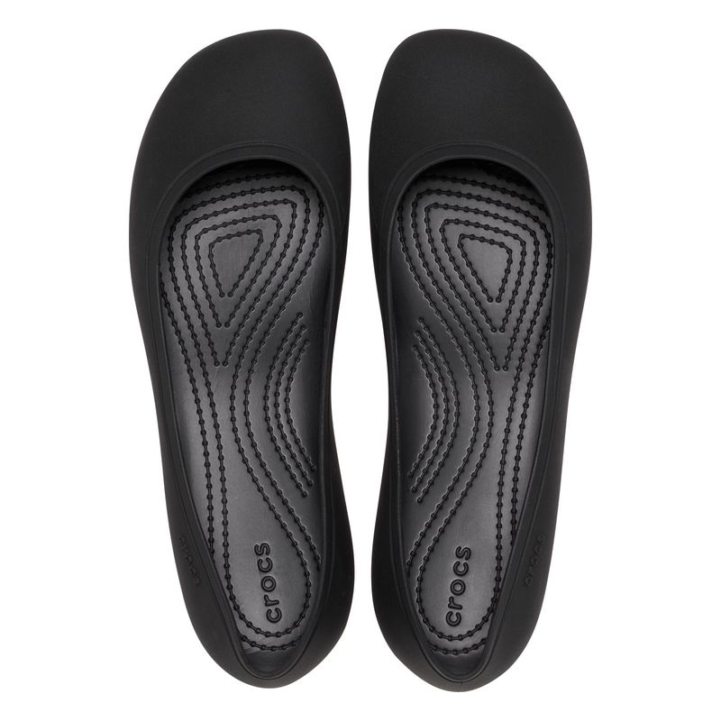 Sandalia Mujer Brooklyn Flat Negro Crocs