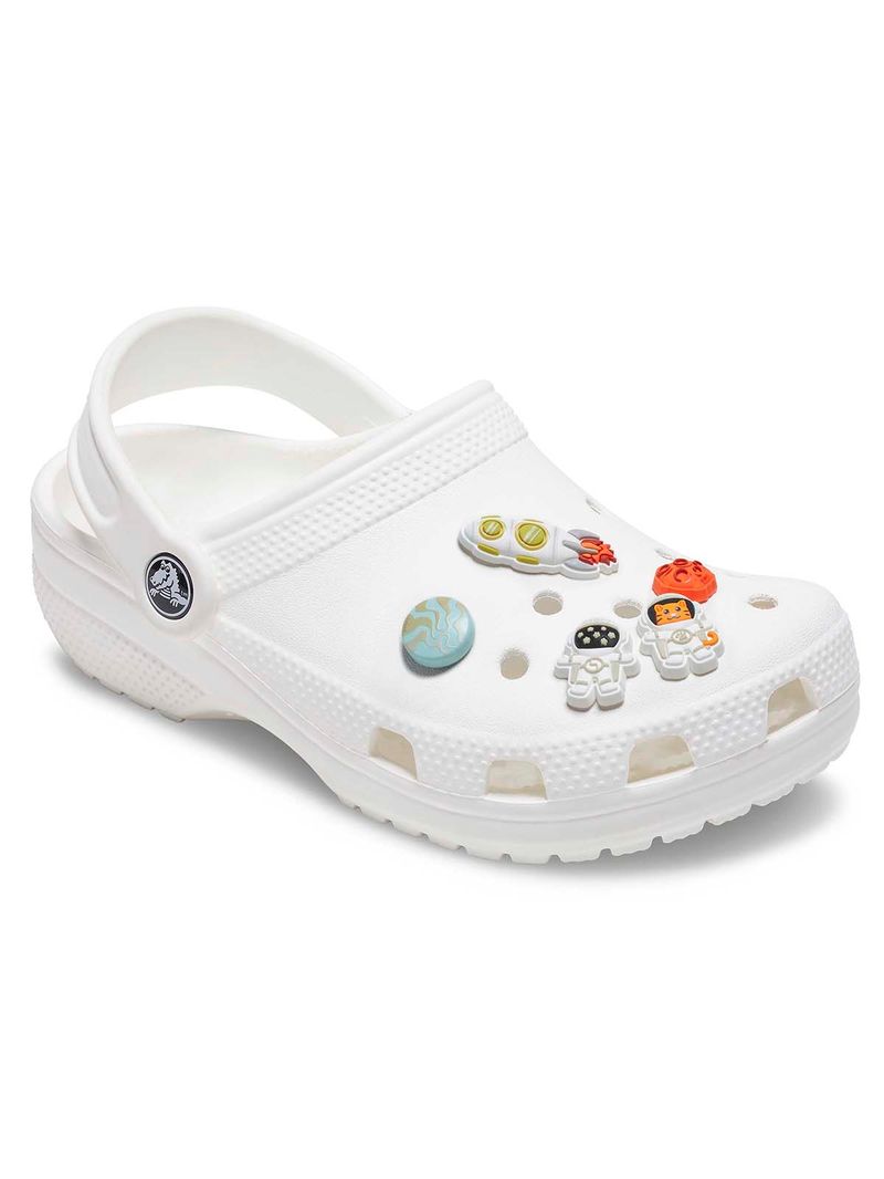Jibbitz-Astronauta-Pack-de-5-Blanco-Crocs