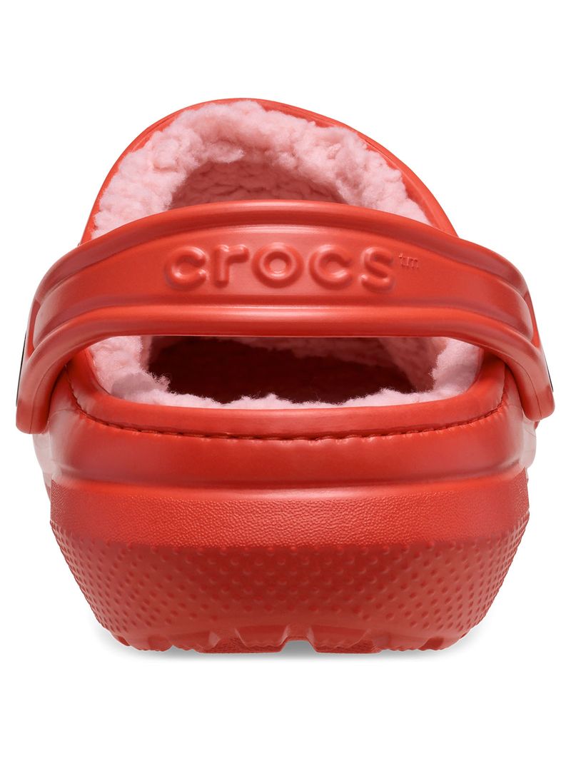 Zueco Unisex Classic Lined Clog Rojo Crocs - Crocs Chile | Tienda