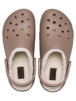 Zueco-Mujer-Lined-Platform-Cafe-Crocs