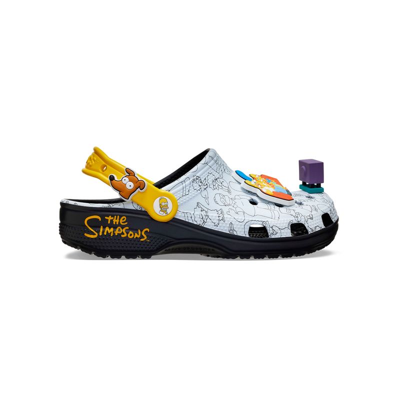 Zueco Unisex Los Simpsons Blanco Crocs