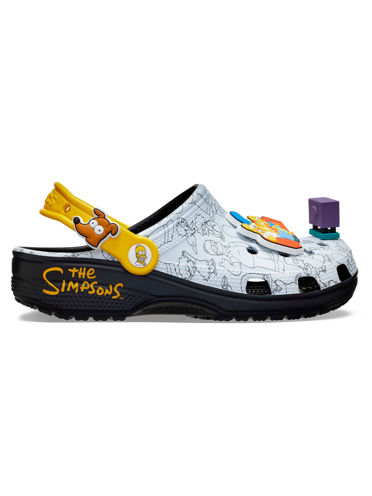 Zueco Unisex Los Simpsons Blanco Crocs