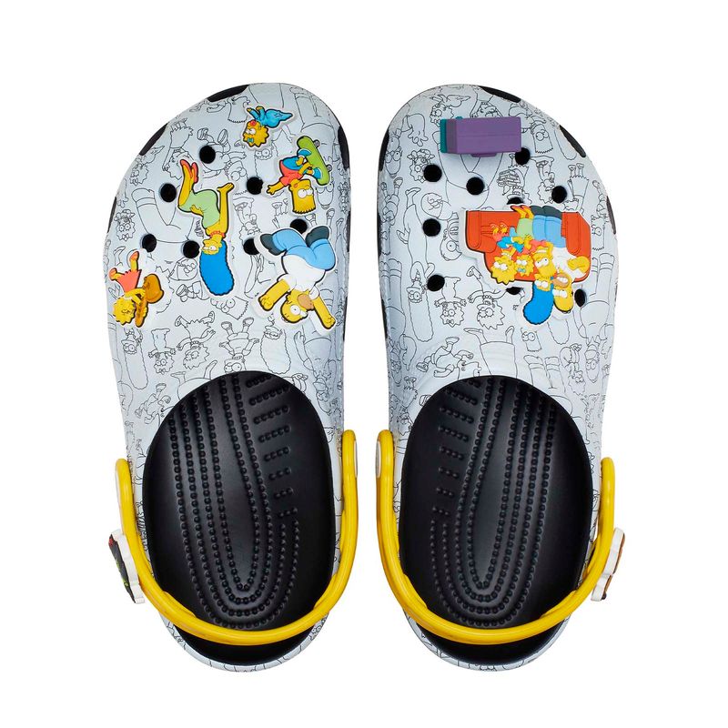 Zueco Unisex Los Simpsons Blanco Crocs
