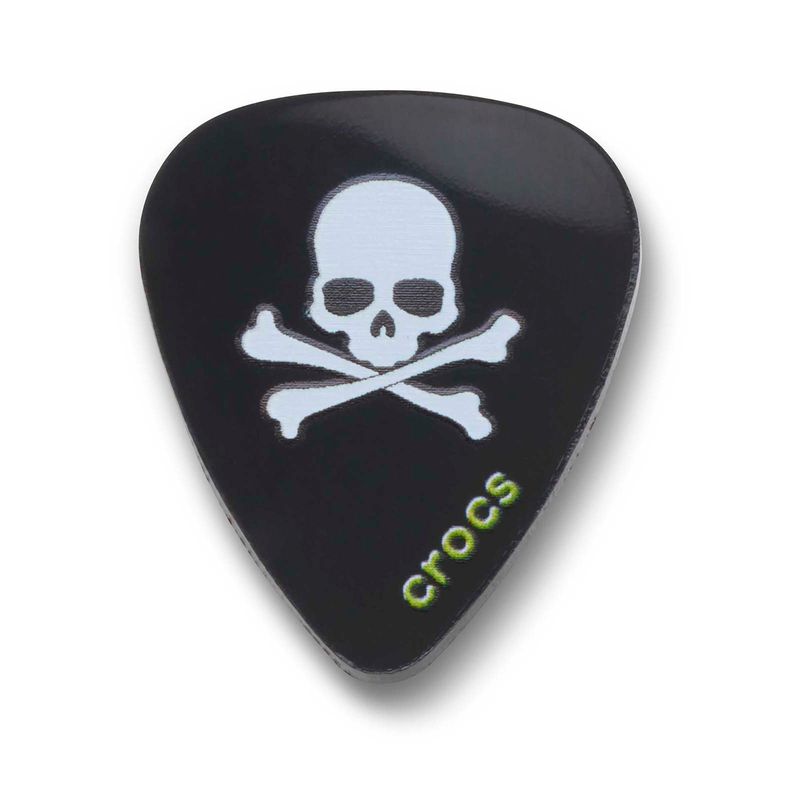 Jibbitz Uña Guitarra Calavera Negro Crocs