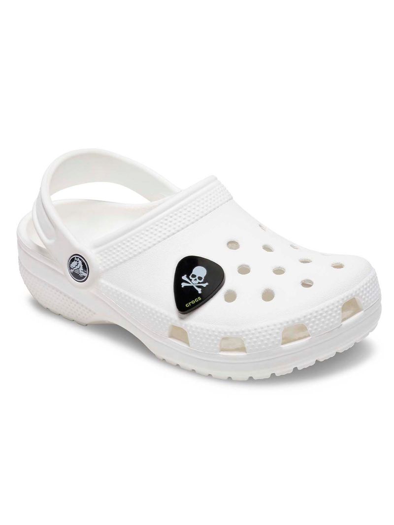 Jibbitz-Uña-Guitarra-Calavera-Negro-Crocs