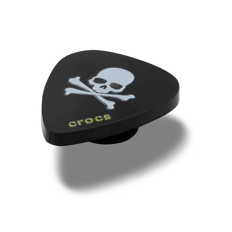 Jibbitz Uña Guitarra Calavera Negro Crocs