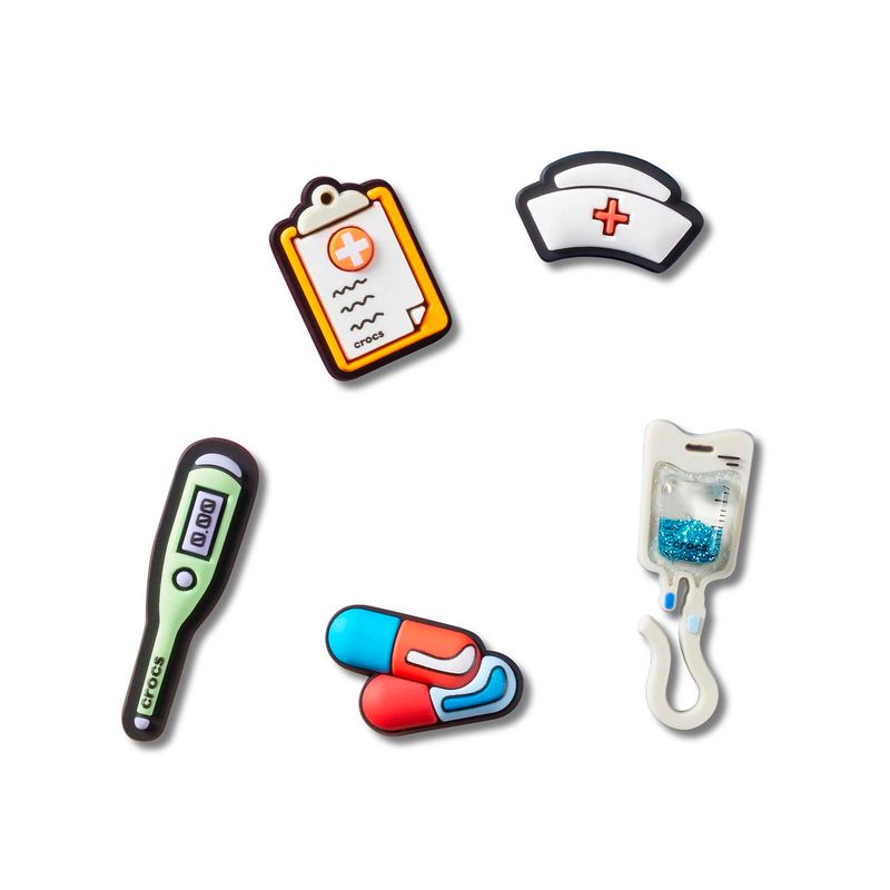 Jibbitz Pack Enfermería At Work Blanco Crocs