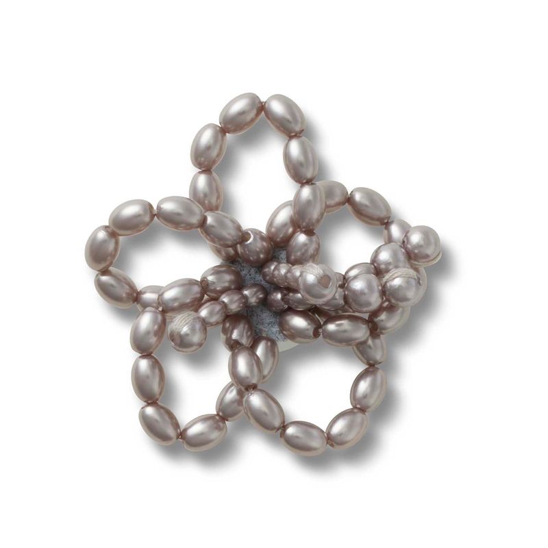 Jibbitz-Flor-Clasica-Con-Cuentas-Plateado-Crocs