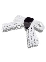 Jibbitz-Lazo-De-Encaje-Blanco-Blanco-Crocs