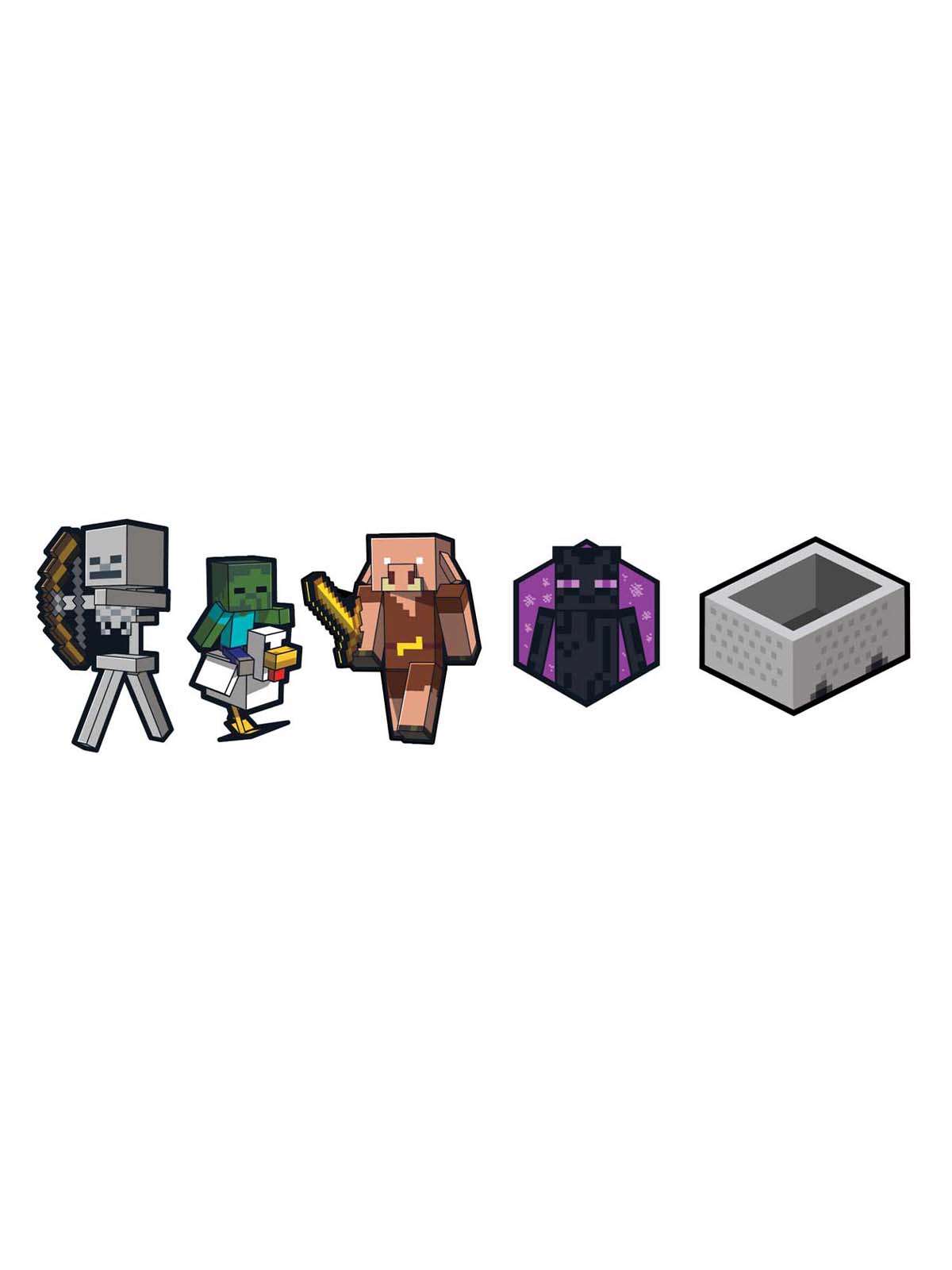 Jibbitz Paquete De 5 Minecraft Verde Crocs