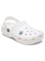 Jibbitz-S-Emblema-Turquesa-Plateado-Crocs