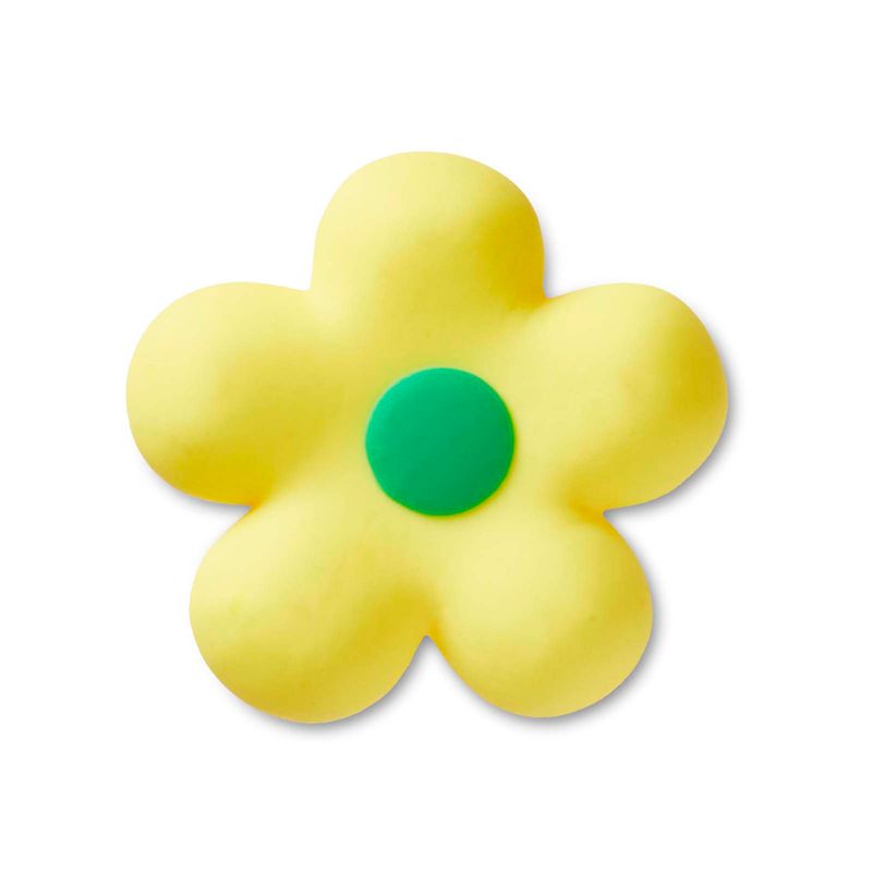 Jibbitz Flor Retra Naranja Amarillo Crocs