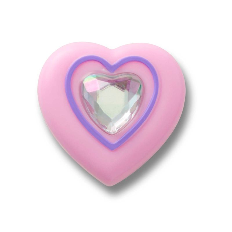 Jibbitz Corazón Con Gema Rosado Crocs