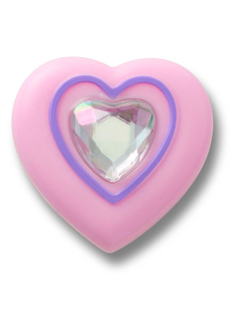 Jibbitz-Corazon-Con-Gema-Rosado-Crocs