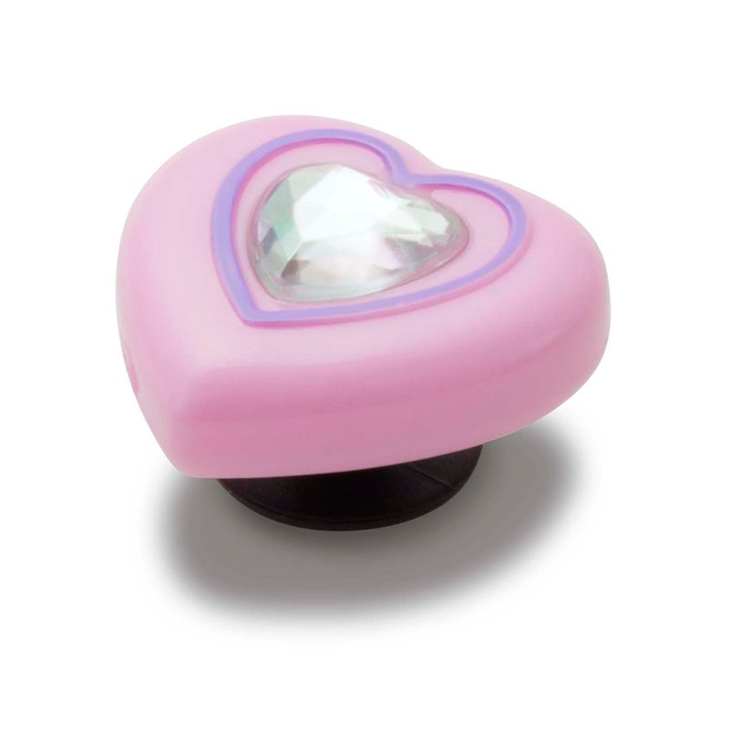 Jibbitz Corazón Con Gema Rosado Crocs