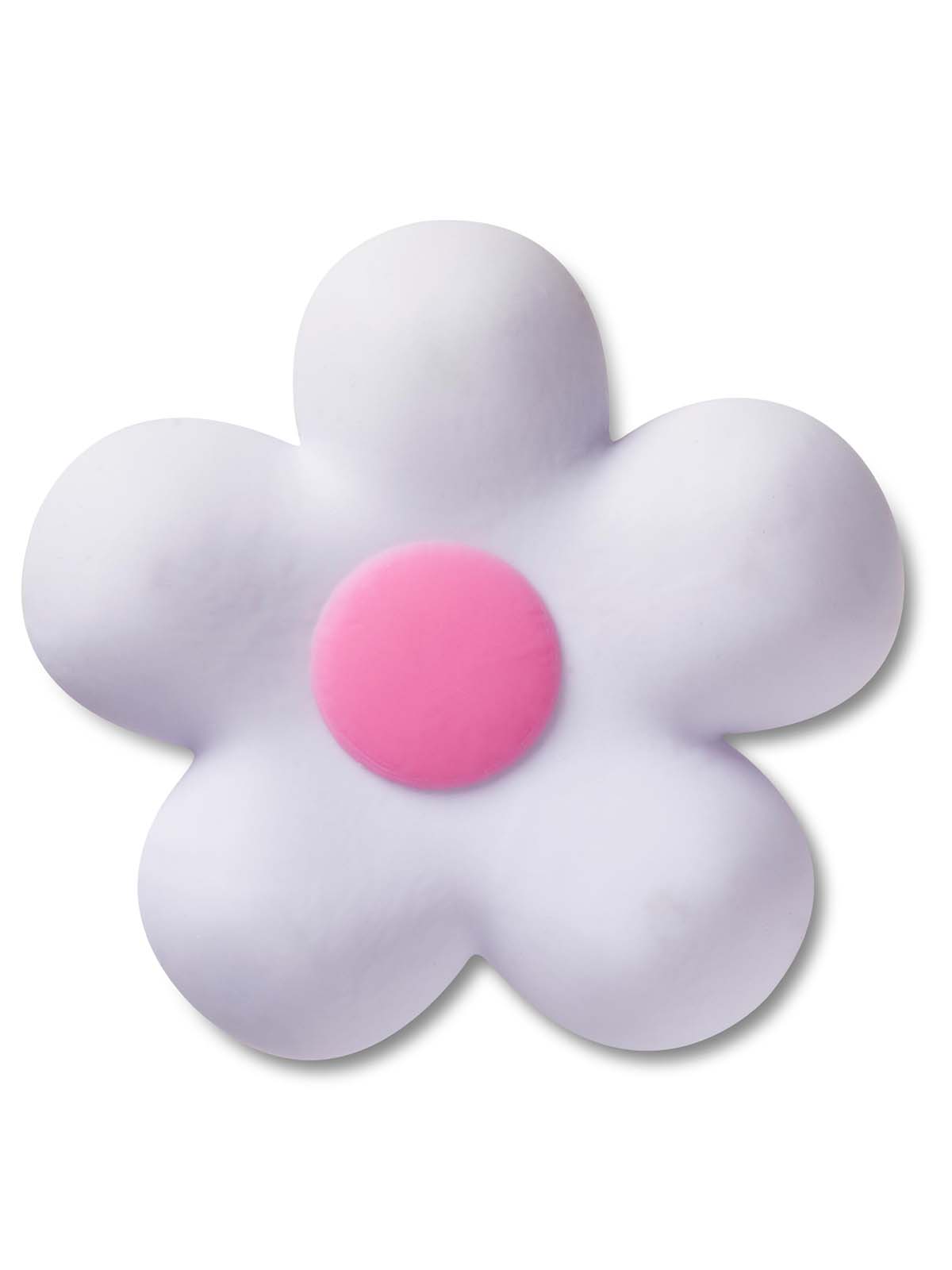 Jibbitz Flor Púrpura Retra Blanco Crocs