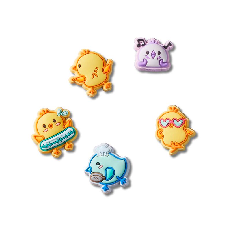 Jibbitz Pollitos Divertidos Pack 5 Amarillo Crocs