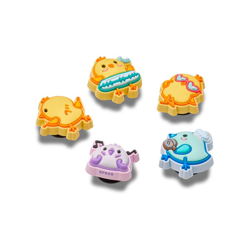 Jibbitz Pollitos Divertidos Pack 5 Amarillo Crocs