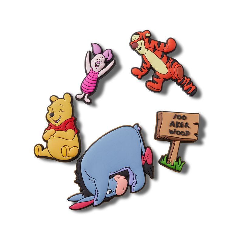 Jibbitz Winnie The Poo Pack 5 Amarillo Crocs