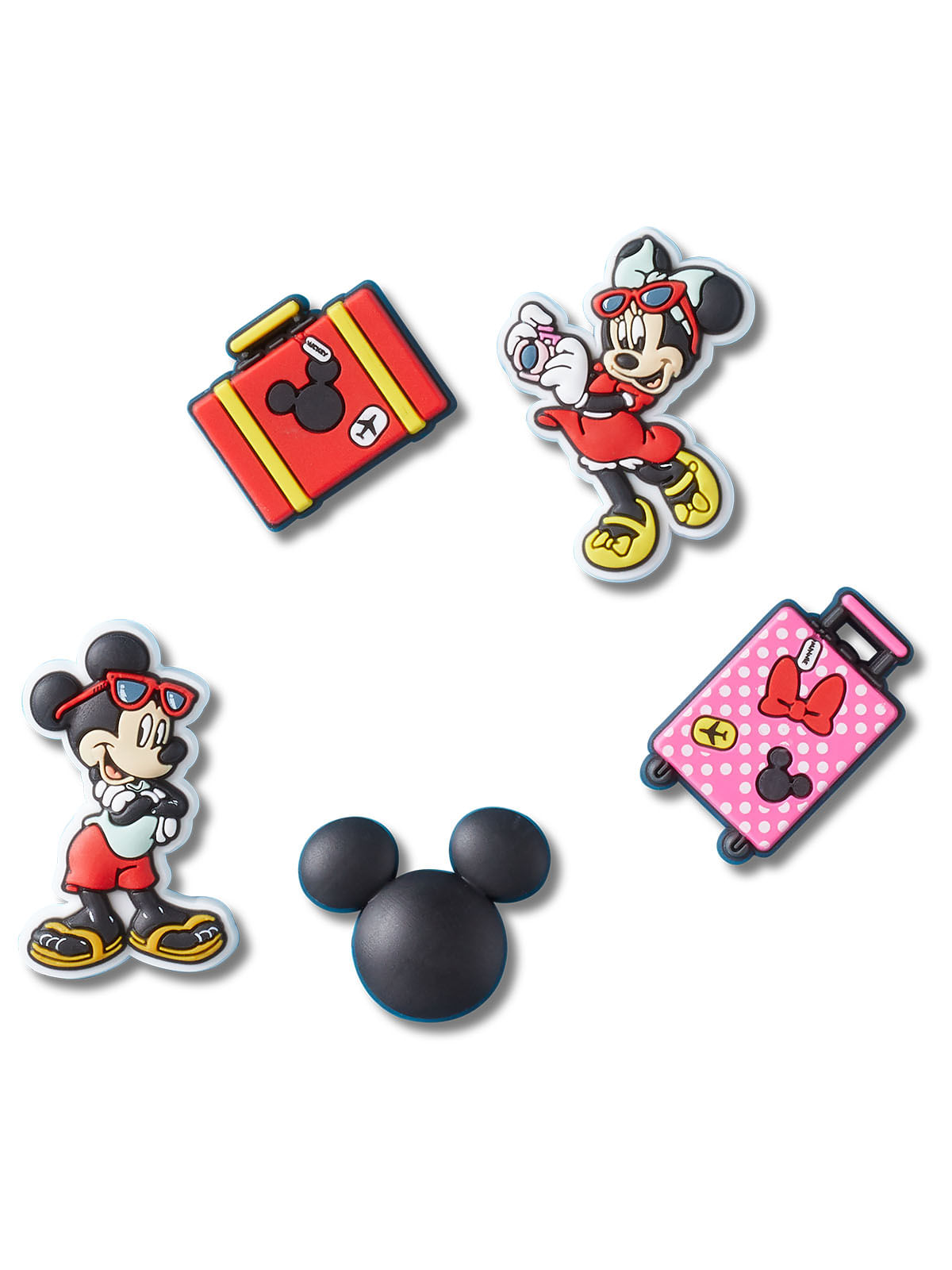 Jibbitz Mickey de Vacaciones Pack 5 Blanco Crocs