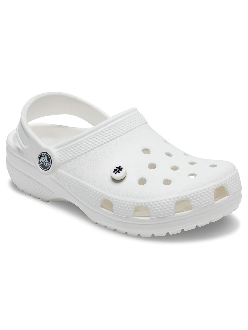 Jibbitz-Simbolo-Hashtag-Blanco-Crocs