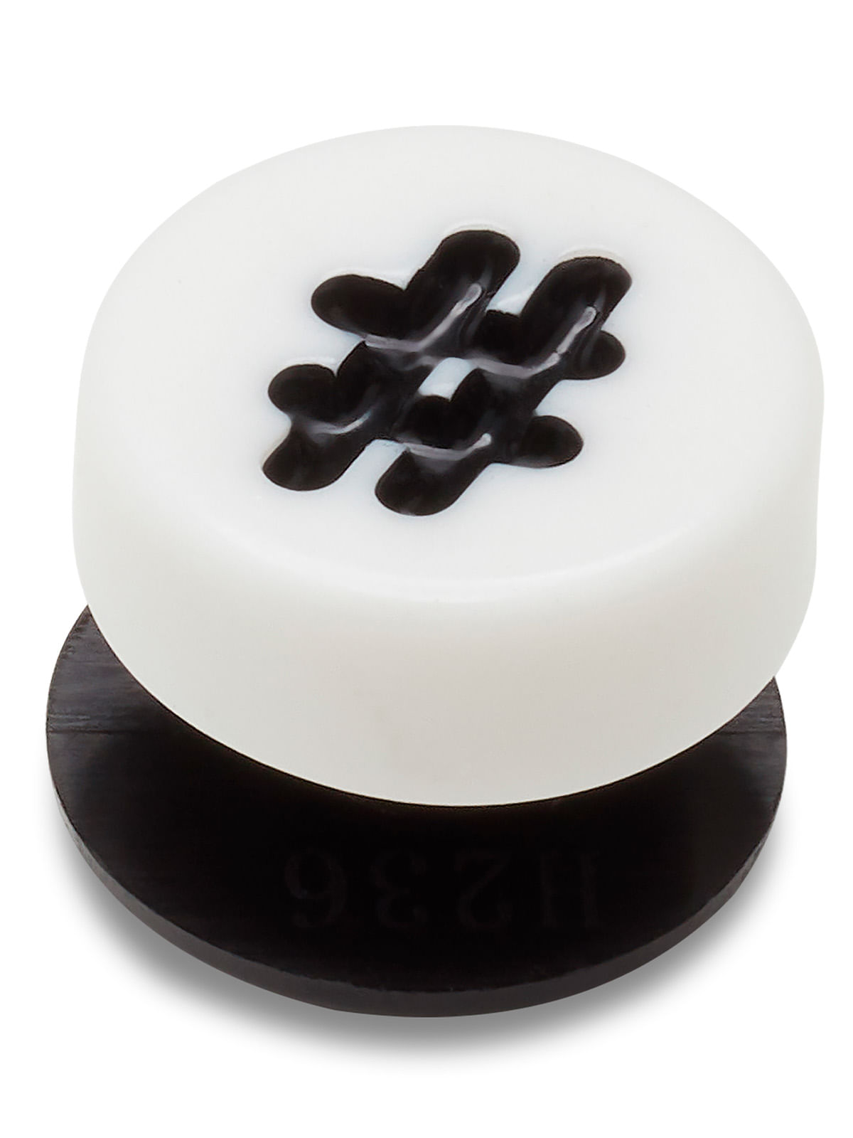 Jibbitz Símbolo Hashtag Blanco Crocs