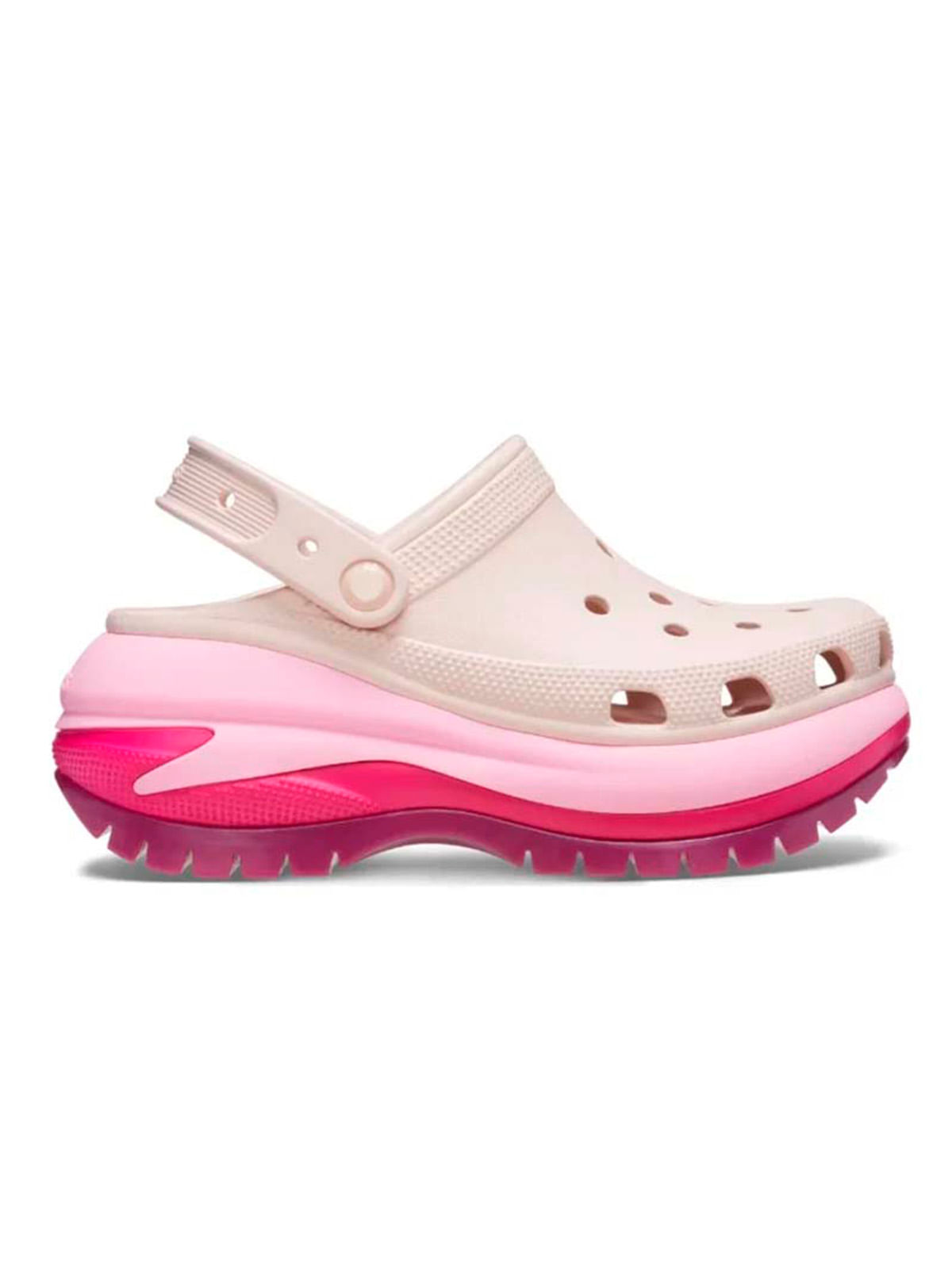 Zueco Mujer Mega Crush Matte Rosado Crocs