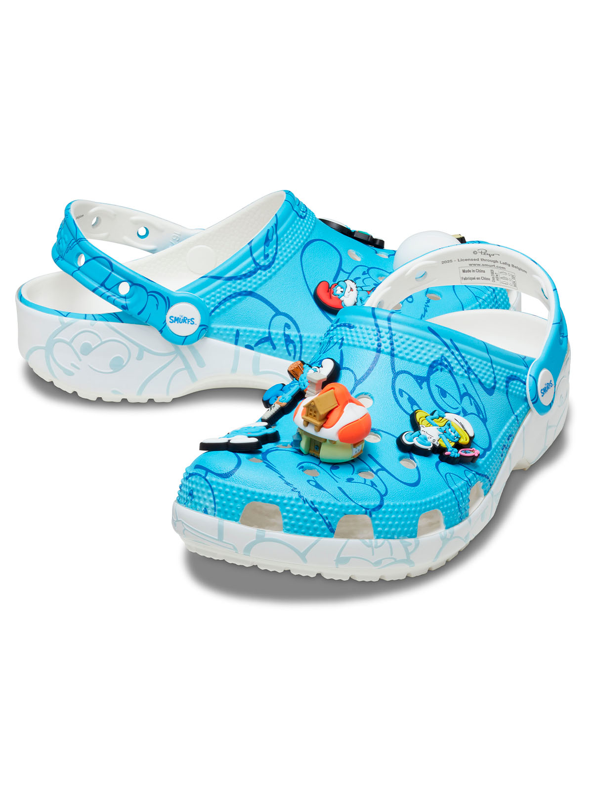 Zueco Unisex Smurfs Classic Clog Multicolor Crocs