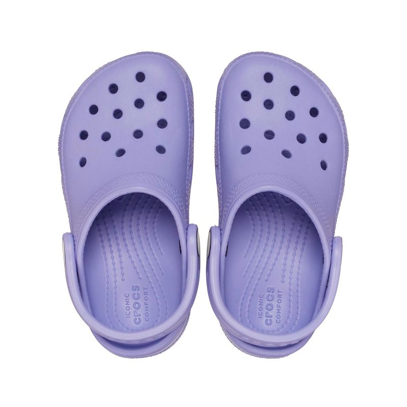 Zueco Infantil Toddler Classic Clog Morado Crocs