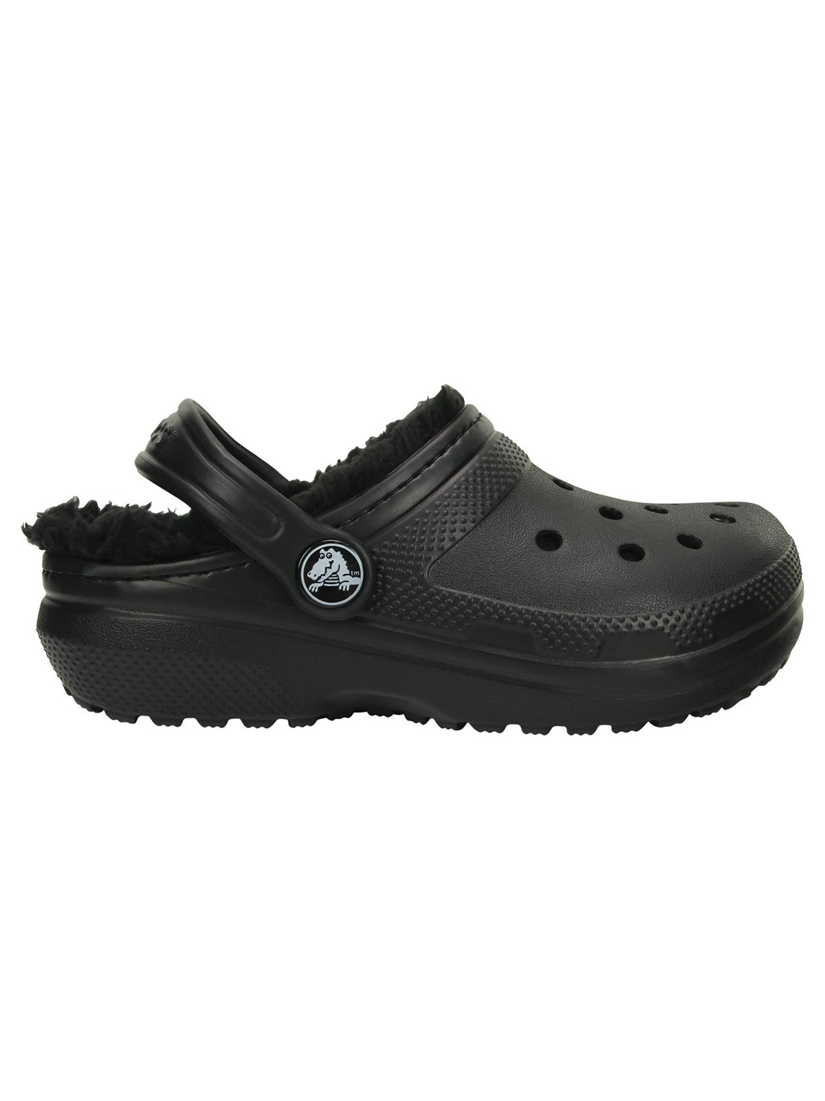 Zueco Infantil Classic Lined K Negro Crocs
