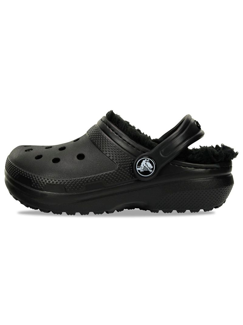 Zueco-Infantil-Classic-Lined-K-Negro-Crocs